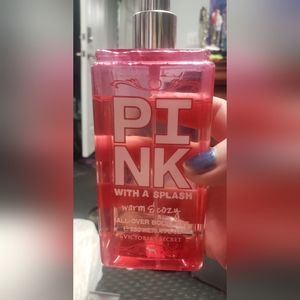 VS pink warm and cozy 90% full